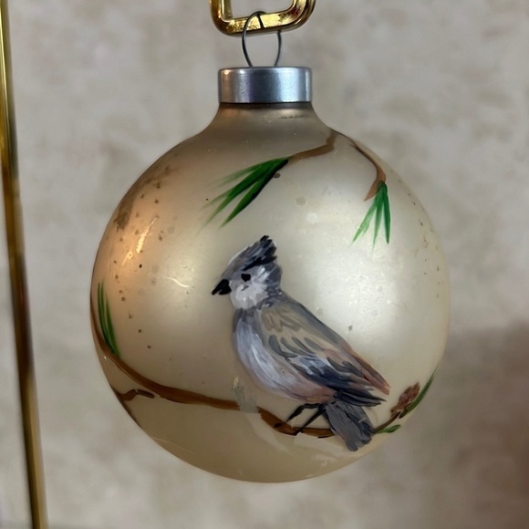 Old Vintage Christmas Ornament Hand Painted Blue Jay Bird - Picture 6 of 6